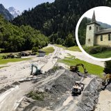 A Fionnay, la messe est maintenue malgré l'accès difficile à la vallée.